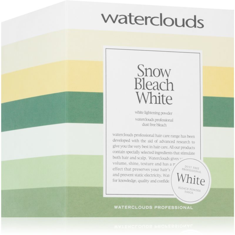 Waterclouds Snow Bleach White White Lightening Powder zesvětlující pudr na vlasy 500 g - parfo.cz