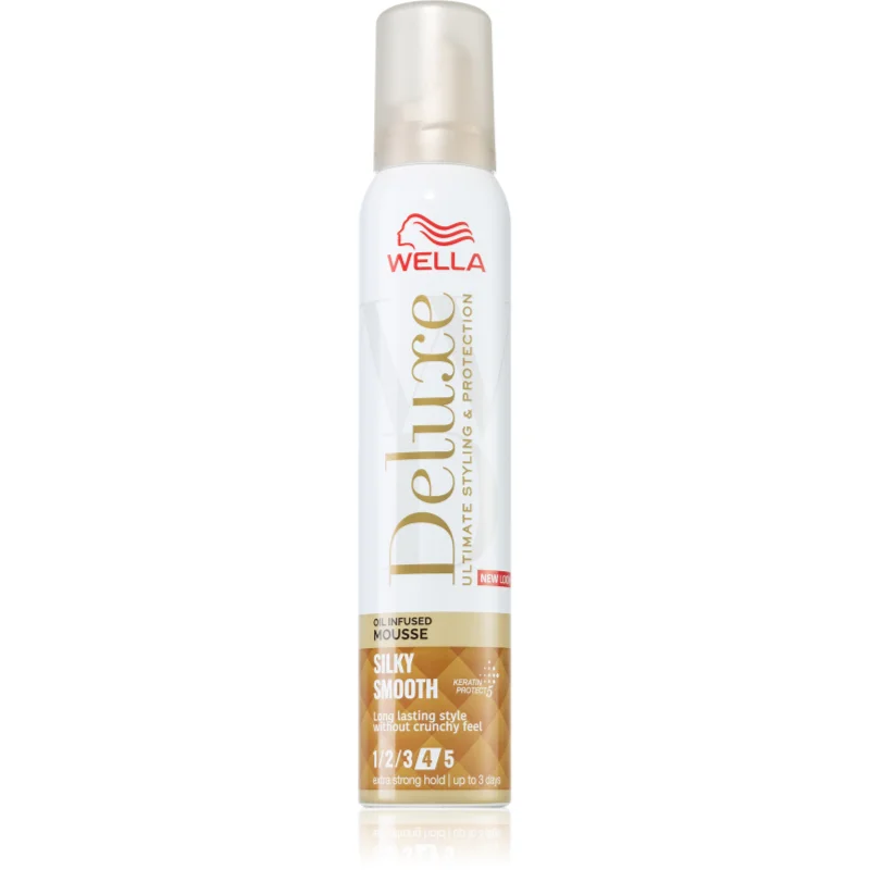 Wella Deluxe Silky Smooth pěnové tužidlo s vyživujícím účinkem 200 ml - parfo.cz