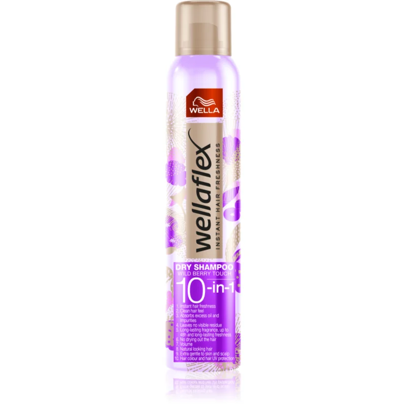 Wella Wellaflex Wild Berry Touch suchý šampon s jemnou květinovou parfemací 180 ml - parfo.cz