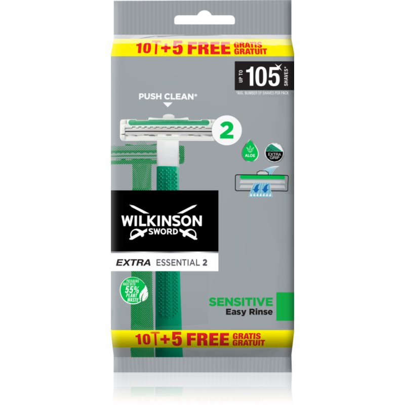 Wilkinson Sword Extra 2 Sensitive jednorázový holicí strojek 15 ks - parfo.cz