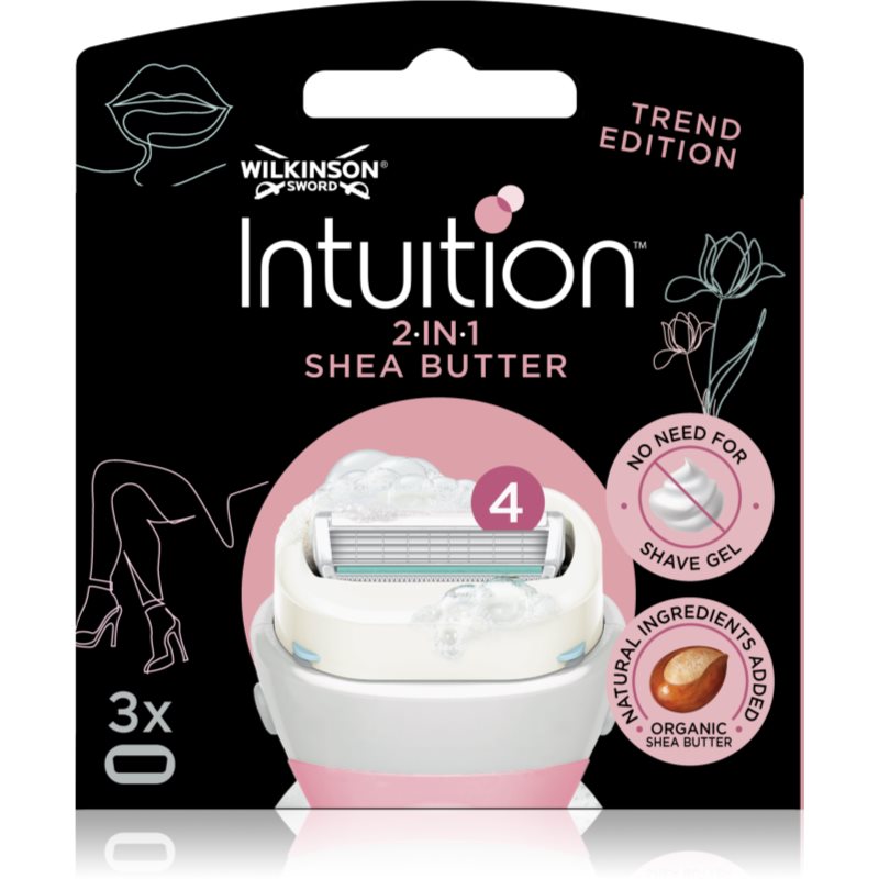 Wilkinson Sword Intuition 2in1 Shea Butter náhradní břity 3 ks - parfo.cz