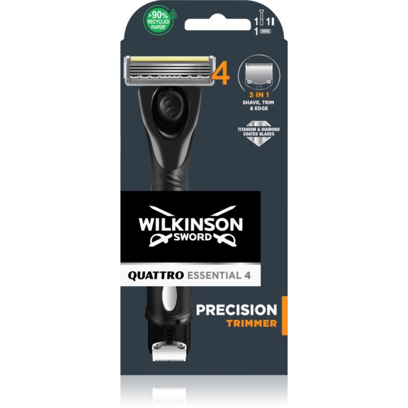 Wilkinson Sword Quattro Precision Trimmer holicí strojek + náhradní břity 1 ks - parfo.cz
