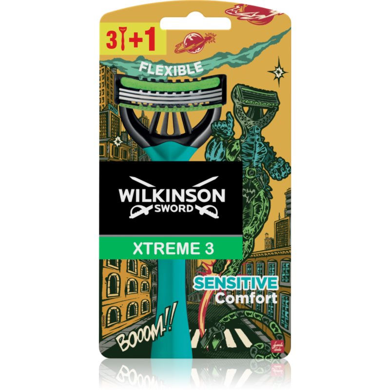 Wilkinson Sword Xtreme 3 Sensitive Comfort (limited edition) jednorázová holítka pro muže 4 ks - parfo.cz