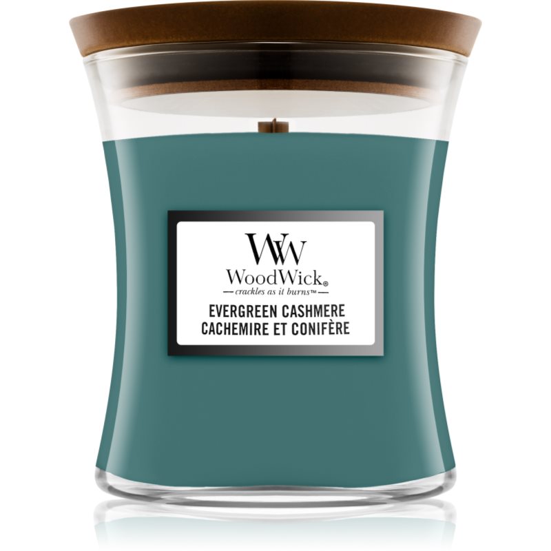 Woodwick Evergreen Cashmere vonná svíčka 275 g - parfo.cz