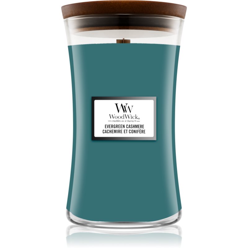 Woodwick Evergreen Cashmere vonná svíčka 610 g - parfo.cz