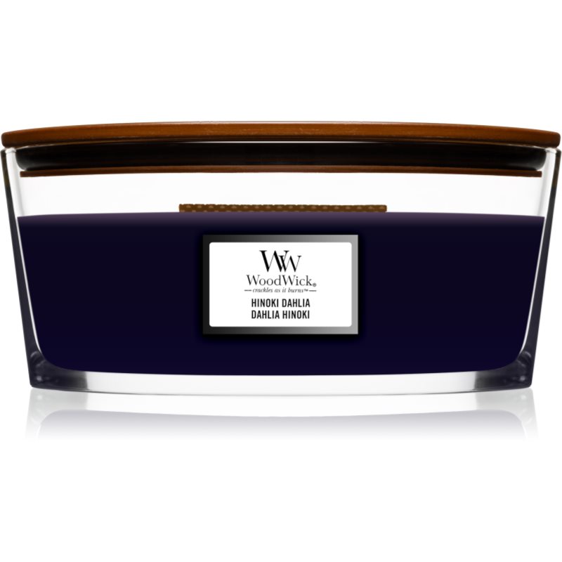 Woodwick Hinoki Dahlia vonná svíčka s dřevěným knotem (hearthwick) 453