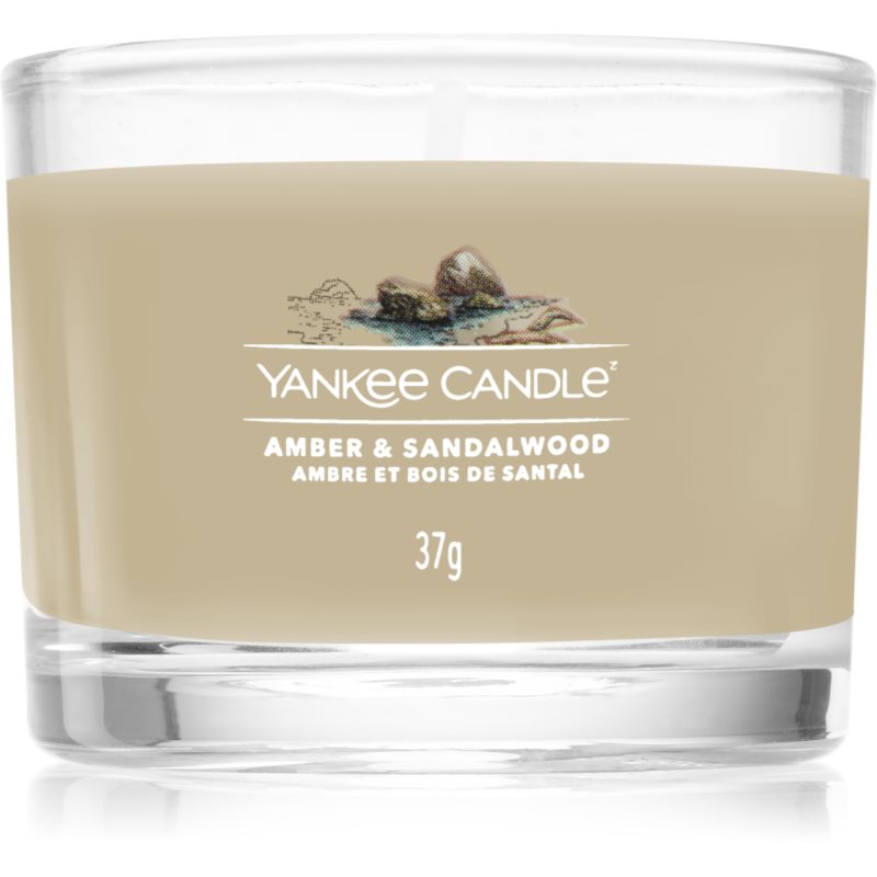 Yankee Candle Amber & Sandalwood votivní svíčka 37 g - parfo.cz