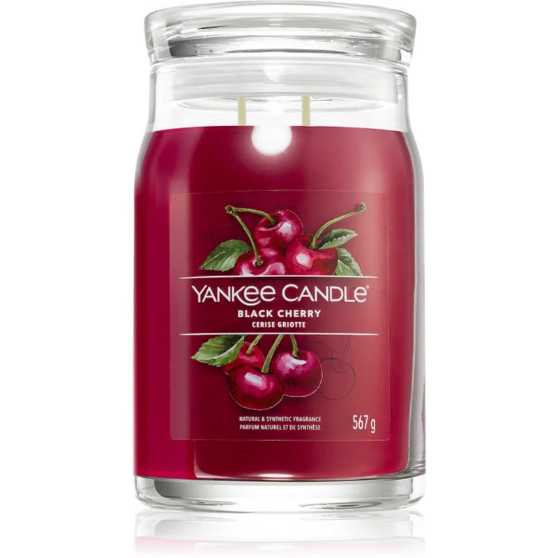 Yankee Candle Black Cherry vonná svíčka Signature 567 g - parfo.cz