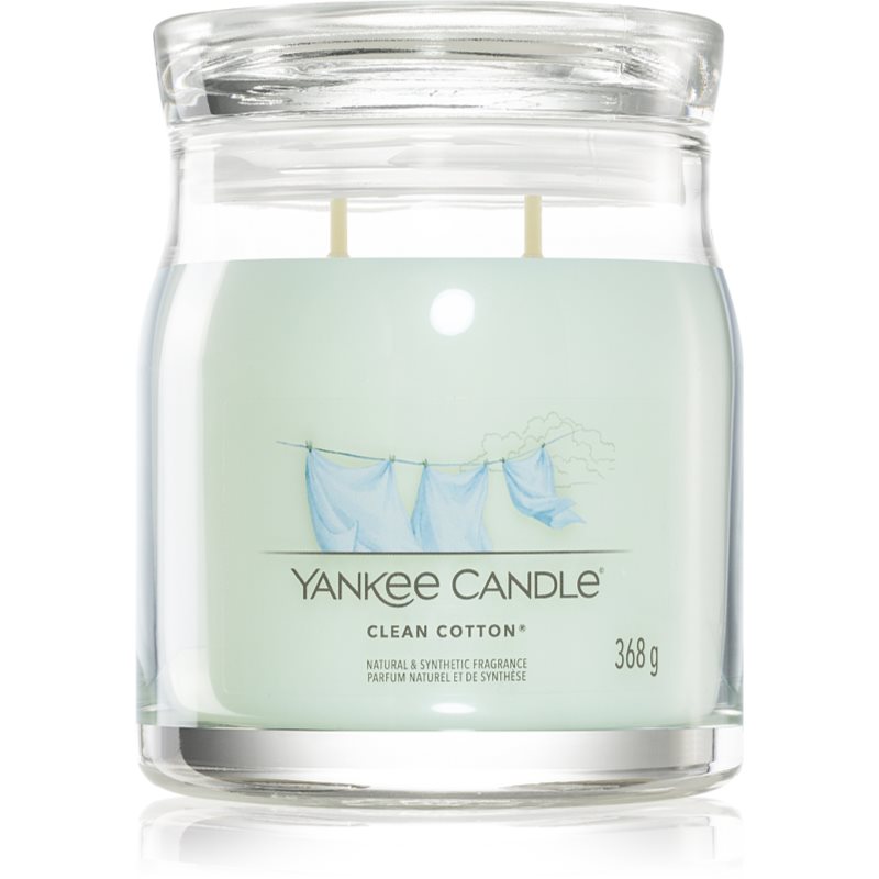 Yankee Candle Clean Cotton vonná svíčka Signature 368 g - parfo.cz