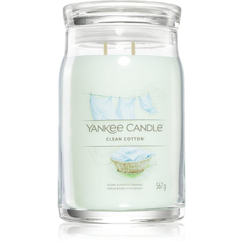 Yankee Candle Clean Cotton vonná svíčka Signature 567 g - parfo.cz