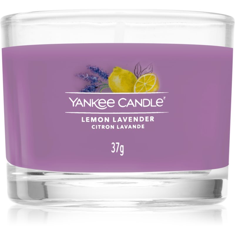 Yankee Candle Lemon Lavender votivní svíčka glass 37 g - parfo.cz
