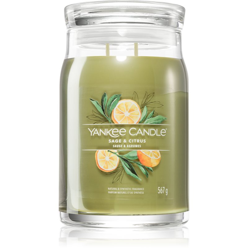 Yankee Candle Sage & Citrus vonná svíčka Signature 567 g - parfo.cz