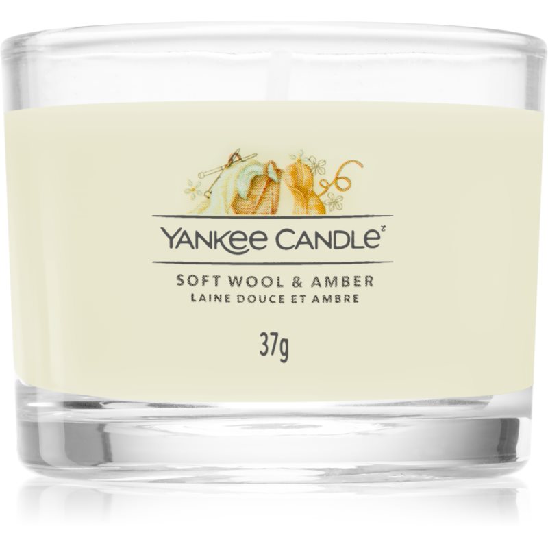 Yankee Candle Soft Wool & Amber votivní svíčka 37 g - parfo.cz