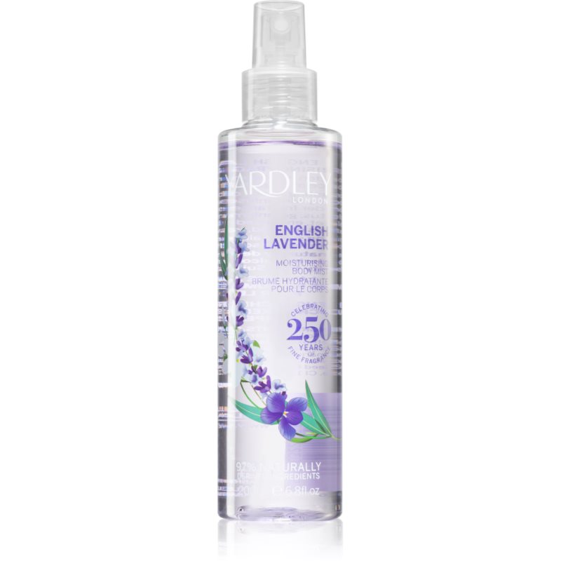 Yardley English Lavender hydratační tělový sprej pro ženy 200 ml - parfo.cz