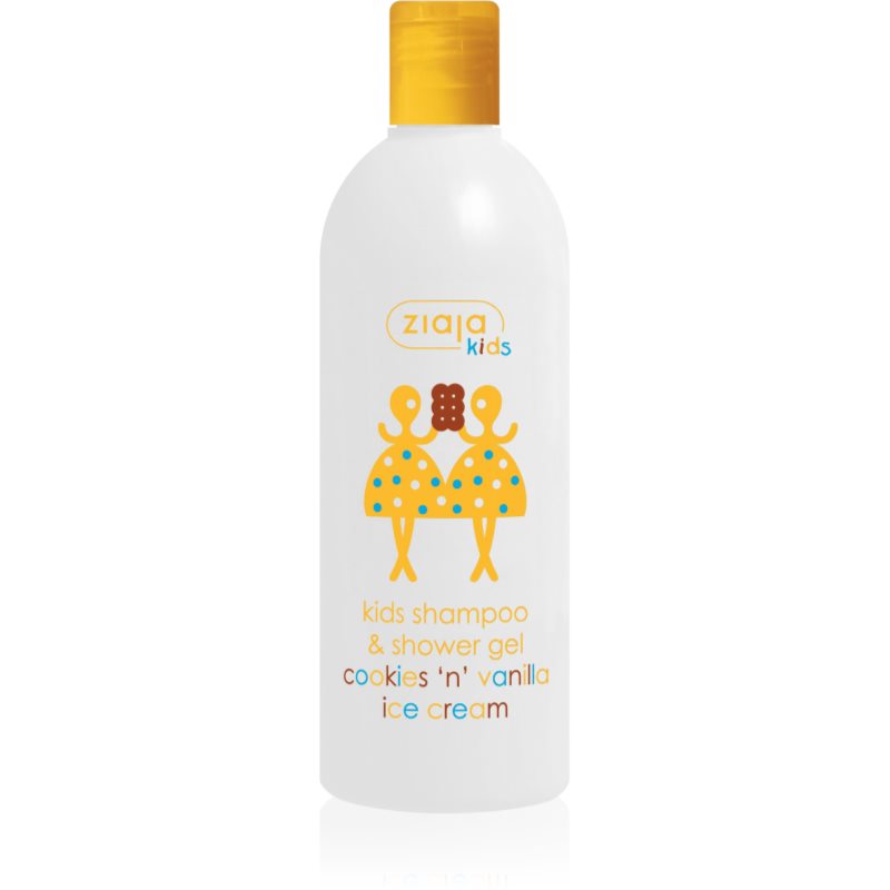 Ziaja Kids Cookies 'n' Vanilla Ice Cream šampon a mycí gel 2 v 1 pro děti od 3let Cookies & Vanilla 400 ml - parfo.cz