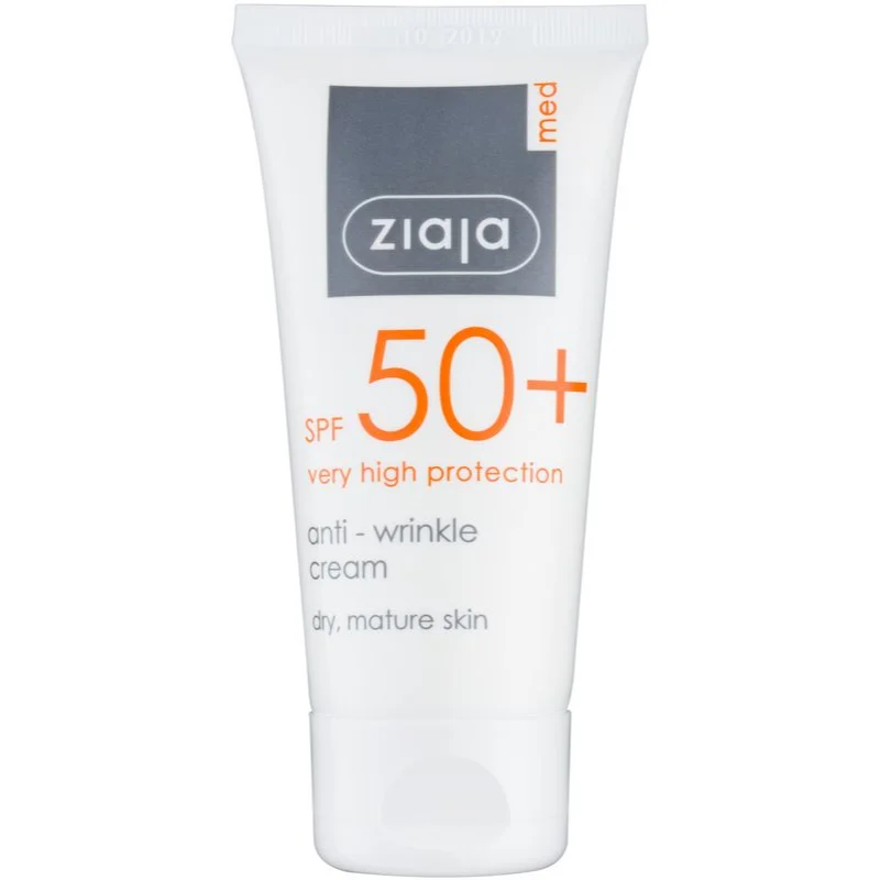 Ziaja Med Protecting UVA + UVB protivráskový krém na opalování SPF 50+ 50 ml - parfo.cz