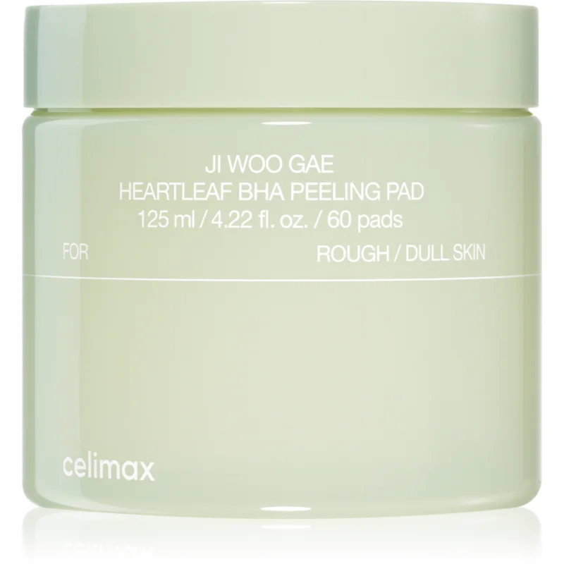 celimax Ji Woo Gae Heartleaf BHA Peeling Pad exfoliační polštářky se zklidňujícím účinkem 60 ks - parfo.cz