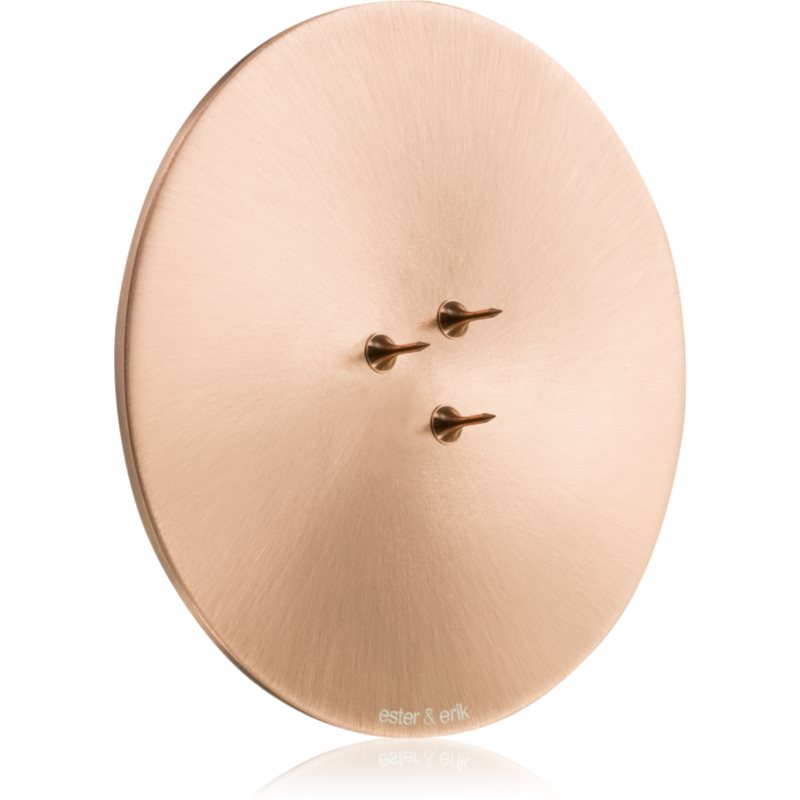 ester & erik accessories candle plates svícen na vonnou svíčku matt rose gold 9 cm - parfo.cz