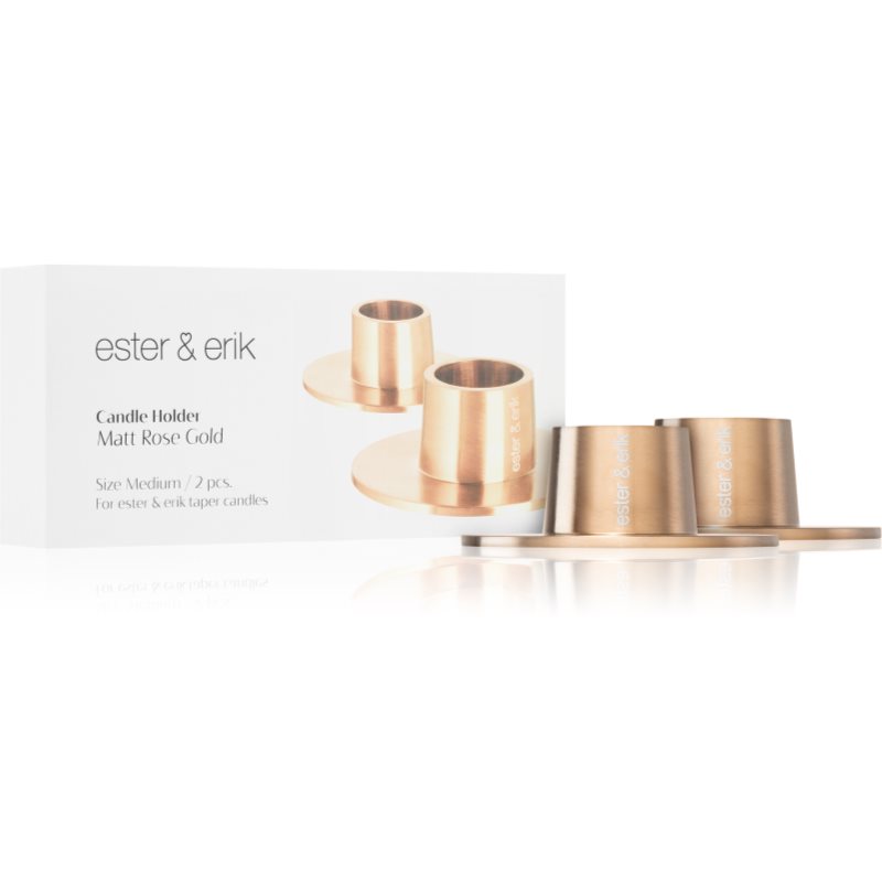 ester & erik accessories matt rose gold svícen medium 2