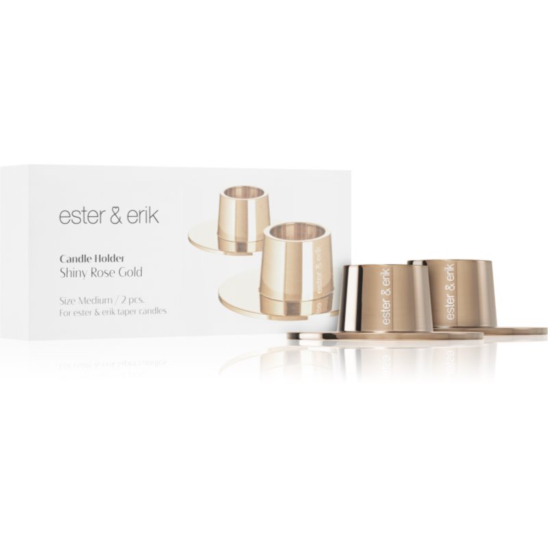 ester & erik accessories shiny rose gold svícen medium 2