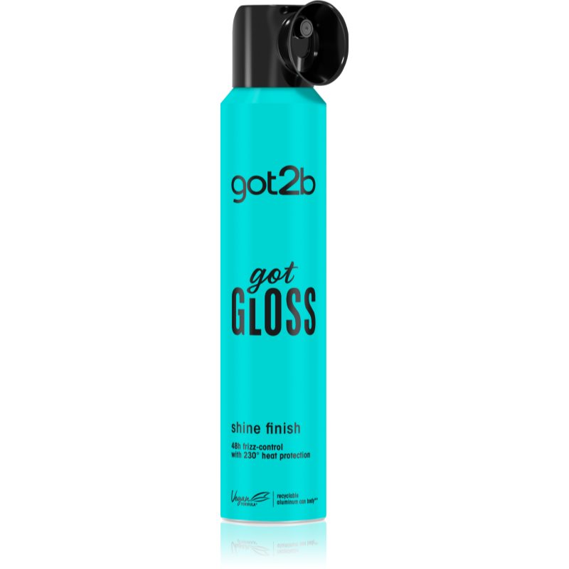 got2b got Gloss Shine Finish sprej pro ochranu vlasů před teplem pro lesk a hebkost vlasů 200 ml - parfo.cz