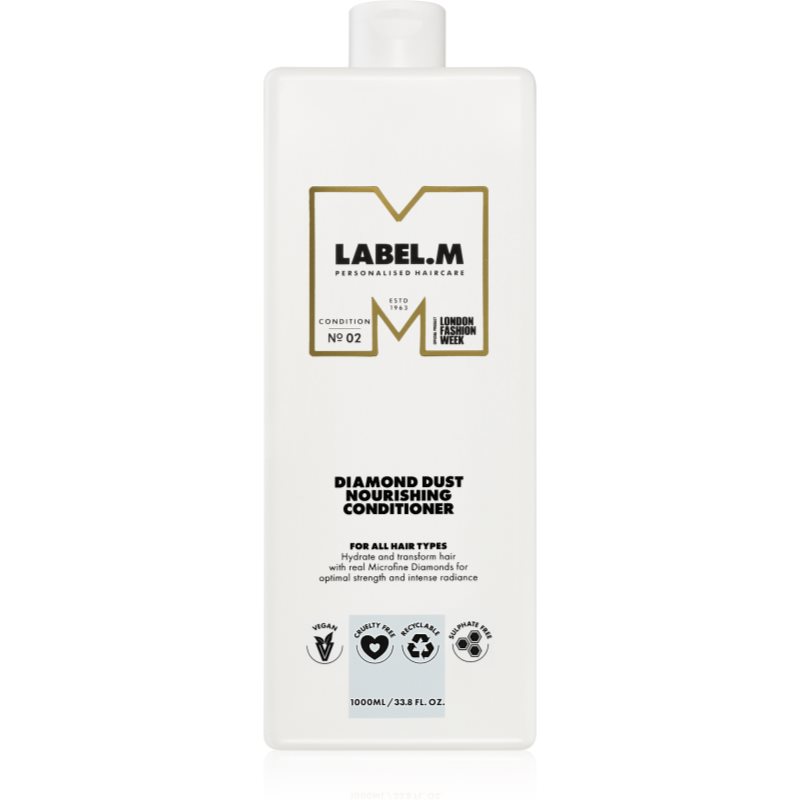 label.m Diamond Dust Nourishing Conditioner vyživující kondicionér pro suché vlasy 1000 ml - parfo.cz