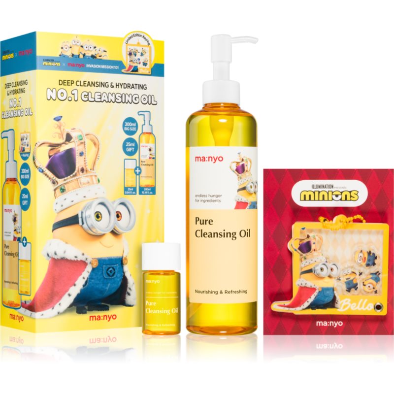 ma:nyo Minions Pure Cleansing Oil Set dárková sada pro dokonalé vyčištění pleti - parfo.cz