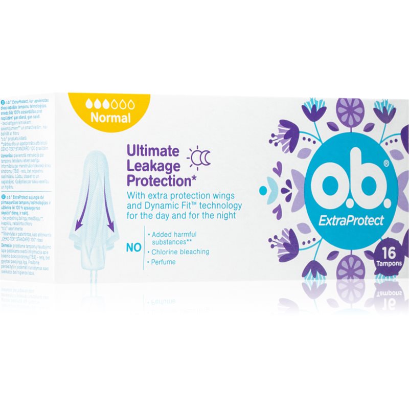 o.b. Extra Protect Normal tampony 16 ks - parfo.cz