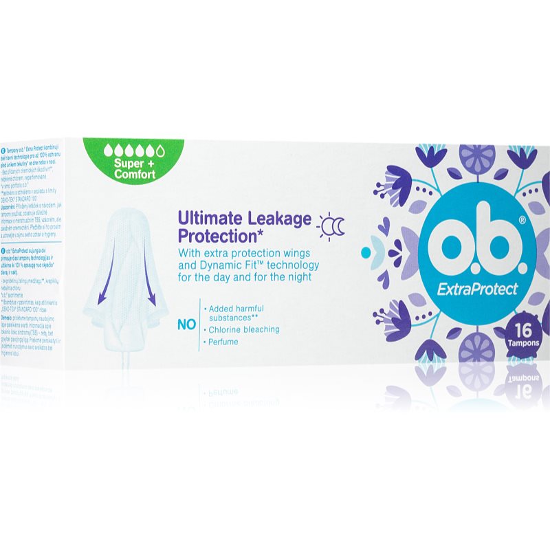 o.b. Extra Protect Super+ Comfort tampony 16 ks - parfo.cz