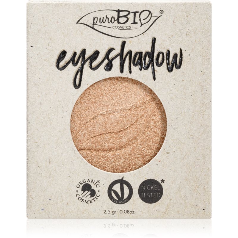 puroBIO Cosmetics Compact Eyeshadows oční stíny náhradní náplň odstín 01 Sparkling Wine 2
