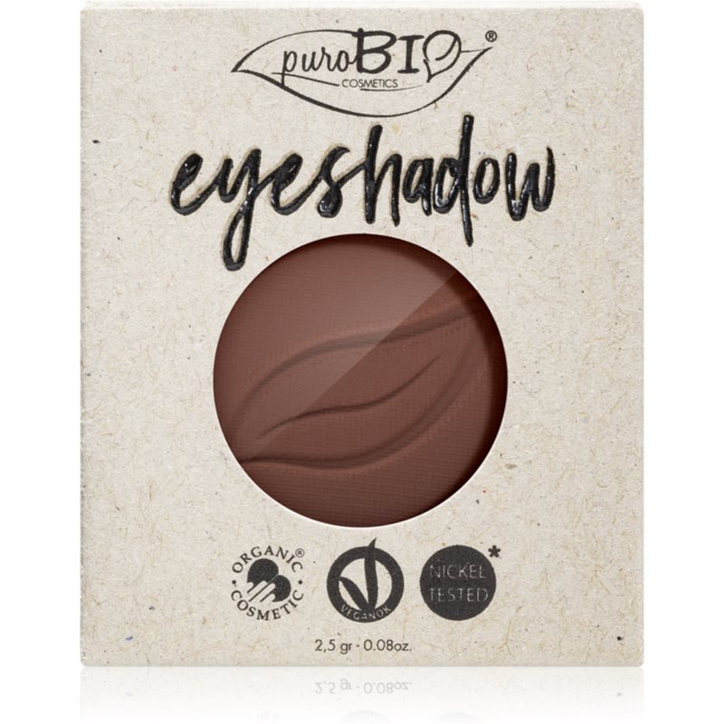 puroBIO Cosmetics Compact Eyeshadows oční stíny náhradní náplň odstín 03 Brown 2