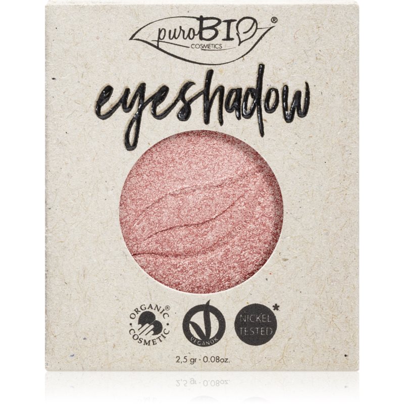 puroBIO Cosmetics Compact Eyeshadows oční stíny náhradní náplň odstín 25 Pink 2