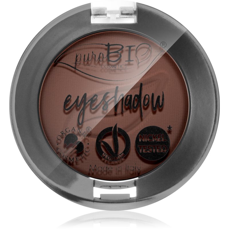 puroBIO Cosmetics Compact Eyeshadows oční stíny odstín 03 Brown 2