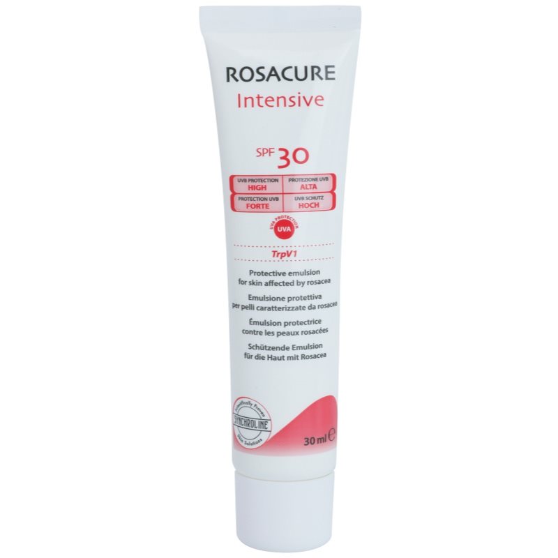 Synchroline Rosacure Intensive ochranná emulze pro citlivou pleť se sklonem ke zčervenání SPF 30 30 ml - parfo.cz