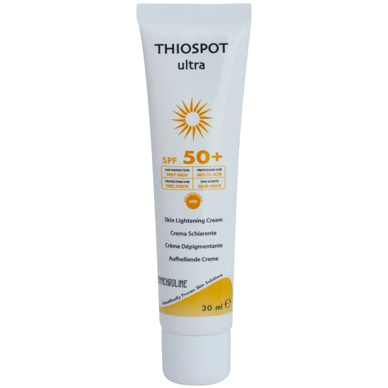 Synchroline Thiospot Ultra rozjasňující krém pro pleť s hyperpigmentací SPF 50+ 30 ml - parfo.cz