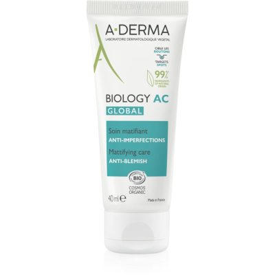 A-Derma Biology AC zmatňující péče proti nedokonalostem pleti 40 ml - parfo.cz