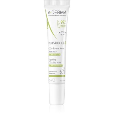 A-Derma Dermalibour+ vyživující balzám na rty s hydratačním účinkem 15 ml - parfo.cz