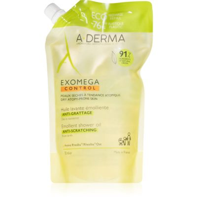 A-Derma Exomega Control Emollient Shower Oil zvláčňující sprchový olej náhradní náplň 500 ml - parfo.cz