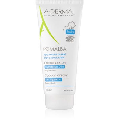 A-Derma Primalba Baby ochranný krém pro děti s hydratačním účinkem na obličej a tělo 200 ml - parfo.cz