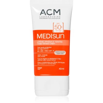 ACM Medisun minerální hydratační tónovací krém SPF 50+ odstín Light Tint 40 ml - parfo.cz