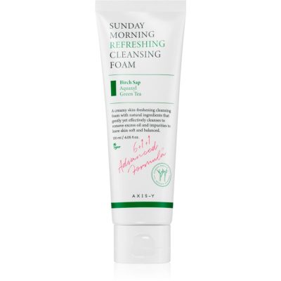 AXIS-Y 6+1+1 Advanced Formula Sunday Morning Refreshing Cleansing Foam hloubkově čisticí krémová pěna pro citlivou pleť 120 ml - parfo.cz
