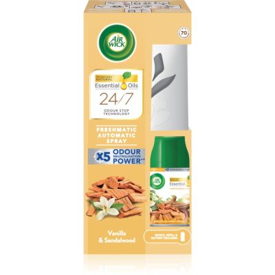 Air Wick Freshmatic Vanilla & Sandalwood osvěžovač vzduchu 250 ml - parfo.cz
