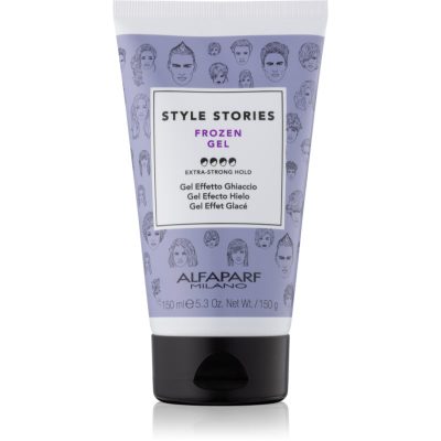 Alfaparf Milano Style Stories The Range Gel gel na vlasy s ledovým efektem extra silné zpevnění Frozen Gel 150 ml - parfo.cz