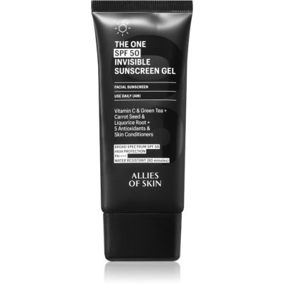 Allies of Skin The One Invisible Suncscreen Gel neviditelný matující gel SPF 50 50 ml - parfo.cz