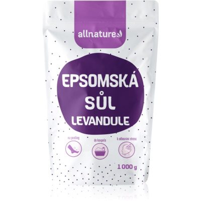 Allnature Epsomská sůl Levandule sůl do koupele 1000 g - parfo.cz