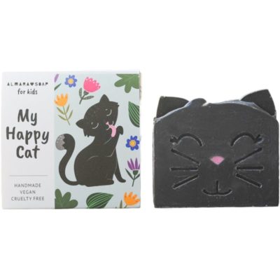 Almara Soap For Kids My Happy Cat ručně vyráběné mýdlo s vůní broskve pro děti 100 g - parfo.cz