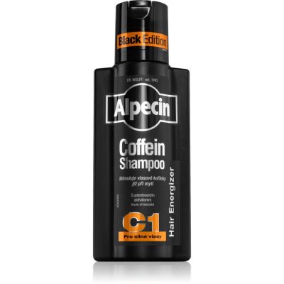 Alpecin Coffein Shampoo C1 Black Edition kofeinový šampon pro muže stimulující růst vlasů 250 ml - parfo.cz