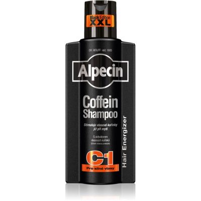 Alpecin Coffein Shampoo C1 Black Edition kofeinový šampon pro muže stimulující růst vlasů 375 ml - parfo.cz