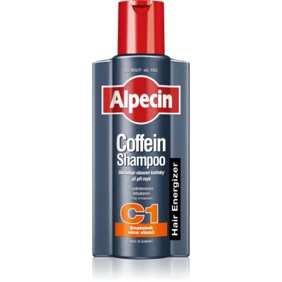 Alpecin Hair Energizer Coffein Shampoo C1 kofeinový šampon pro muže stimulující růst vlasů 375 ml - parfo.cz