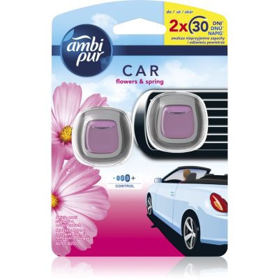 AmbiPur Car Flowers&Spring osvěžovač vzduchu do auta 2x2 ml - parfo.cz